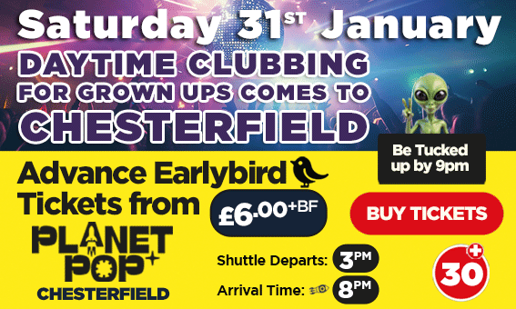 Day time disco for adults Cosmic Voyages Chesterfield